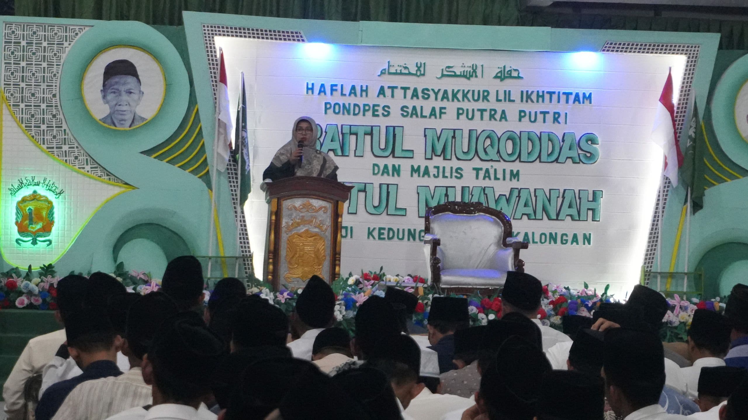 Haflah Ponpes Baitul Mukodas, Asisten I Ajak Santri Bangun Karakter dan Doakan Bencana Banjir Surut