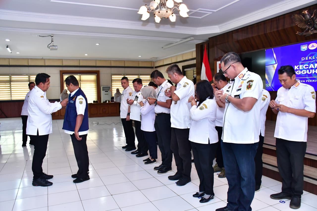 Respon 176 Bencana dalam Enam Bulan, Pemkab Pekalongan Deklarasikan Kecamatan Tangguh Bencana